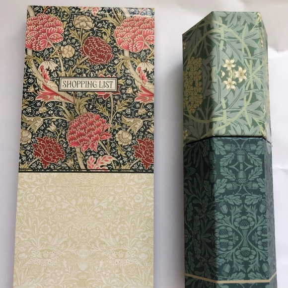 New William Morris Pencil Set & Shopping List-NOS - Picture 1 of 7